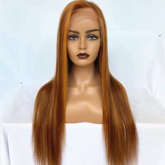 Lace Front Wig Picture Color Straight 10A Brazilian Human Hair