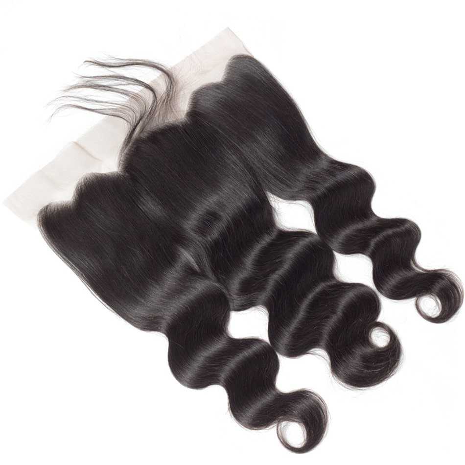 Hair Wefts with Lace Frontal Body Wave 10A Brazilian Virgin Hair