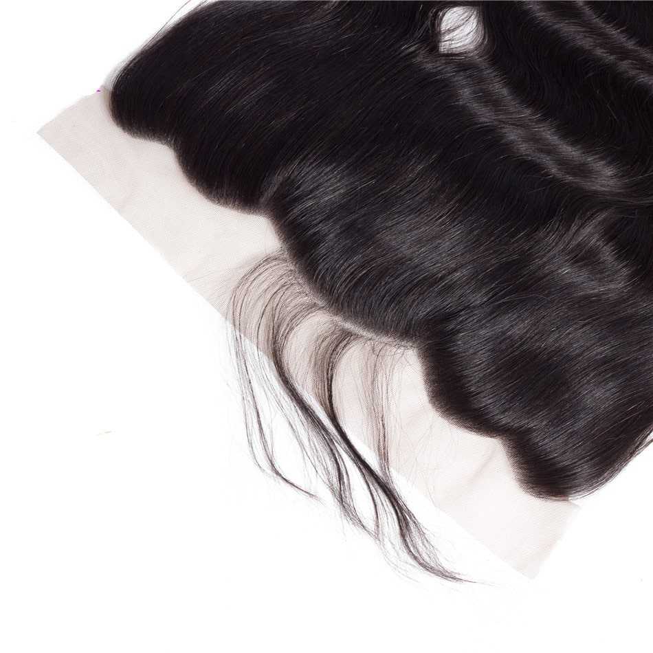 Hair Wefts with Lace Frontal Loose Deep Wave 10A Brazilian Virgin Hair