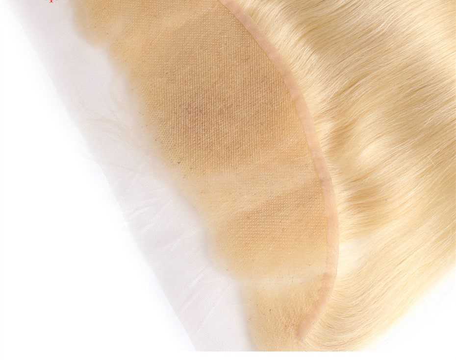 Hair Wefts with Lace Frontal #613 Straight 10A Brazilian Virgin Hair