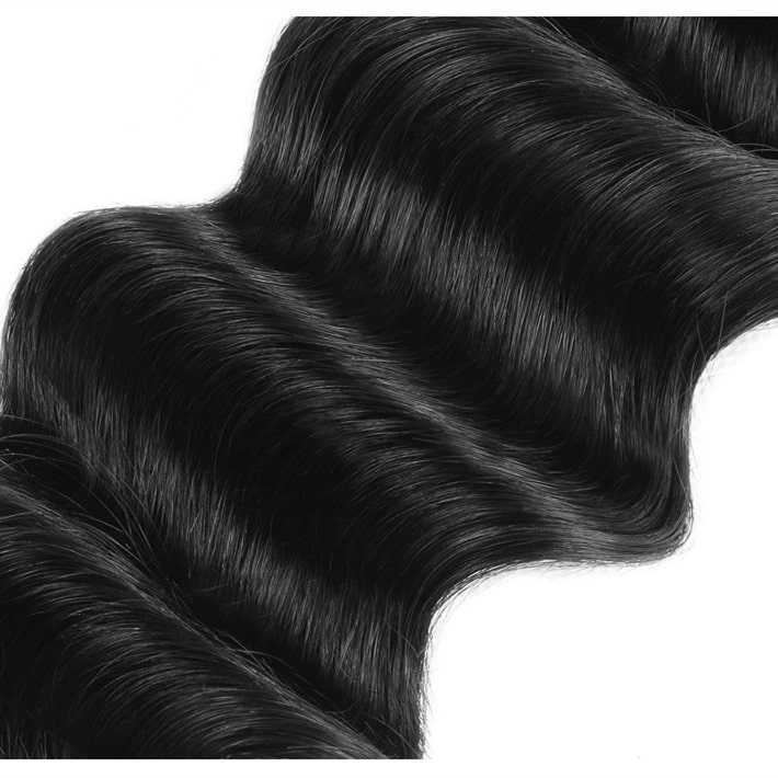 3 of Hair Wefts Loose Deep Wave 10A Brazilian Virgin Hair