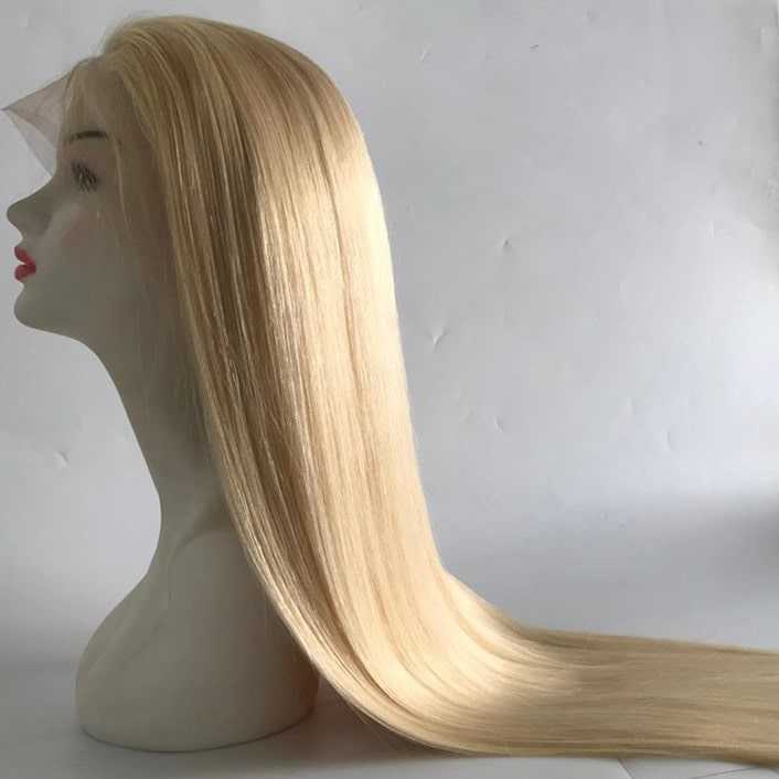Lace Front Wig #613 Straight 10A Brazilian Human Hair
